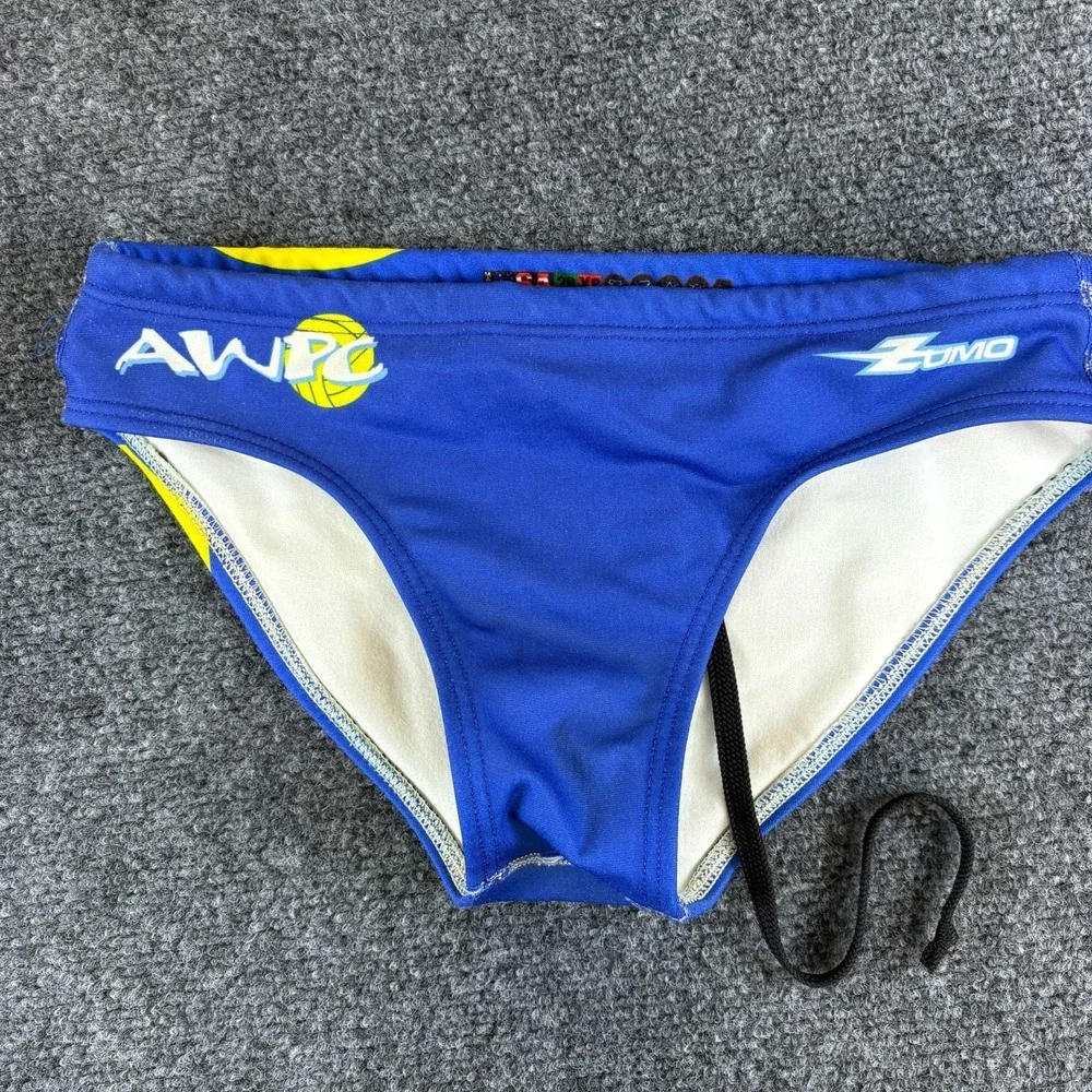 Zumo Swim Briefs Mens 28 XS Blue Russian Eagle Flag AWPC Water Polo Lot of 2